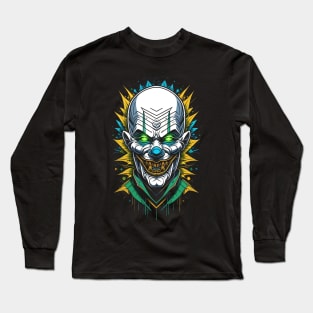 Colorful Masked Clown Long Sleeve T-Shirt